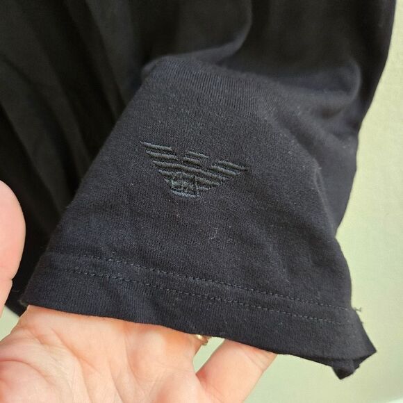 Emporio Armani V-neck t-shirt top size XL - Picture 5 of 9